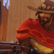 Overwatch's Jesse McCree pointing his gun and smoking a cigar.